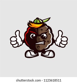 Biscuit mascot logo design