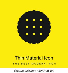 Icono de material amarillo brillante mínimo