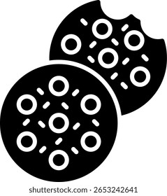 Biscuit New Creative Icon Design Vektor