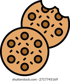 Biscoito Novo Vetor de Design de Ícone Criativo