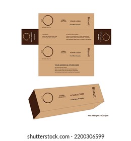 Biscuit Pack Illustration for print use