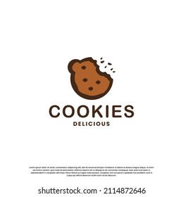 biscuit product label logo design. biscuit vintage emblem logo.