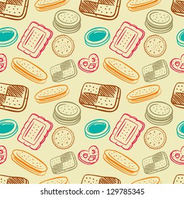 biscuit seamless pattern