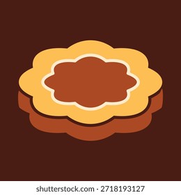 Biscuit smart trendy bunt Vektor schönes Design nützlich Illustration bunt background.eps