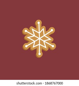 biscuit star heart christmas icon vector