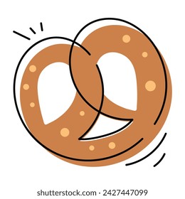 A biscuit vector in doodle style symbolizing various festive biscuits, celebrating cookies and sweetmeat