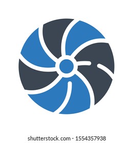 biscuit vector glyph colour icon