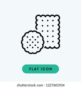 Biscuit vector icon