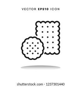Biscuit vector icon