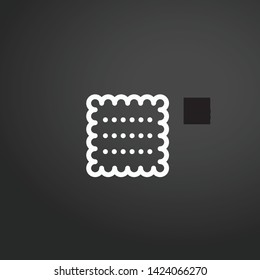 Biscuit vector icon. Biscuit concept stroke symbol design. Thin graphic elements vector illustration, outline pattern for your web site design, logo, UI. EPS 10.