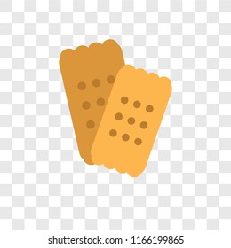 Biscuit vector icon isolated on transparent background, Biscuit logo concept