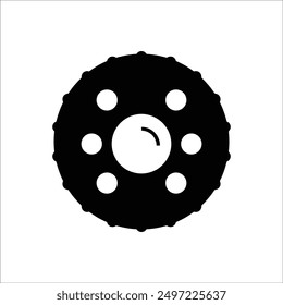 biscuit vector icon line template