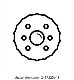 biscuit vector icon line template