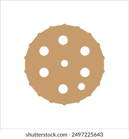 biscuit vector icon line template