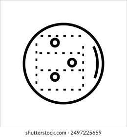 biscuit vector icon line template