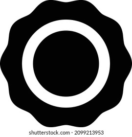 ilustración vectorial biscuit aislada en un fondo transparente. iconos vectoriales de glifo para el concepto o gráficos web.
