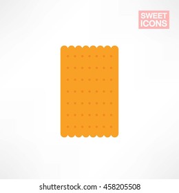 Biscuit. Vector on white background