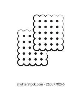 Biscuit vector Outline Icon Design illustration. Food and Drink Symbol on White background EPS 10 File