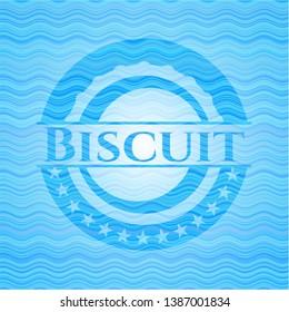 Biscuit water concept emblem background. Vector Illustration. Detailed.
