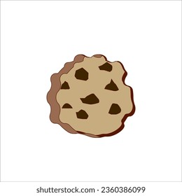 DISEÑO DE SÍMBOLO DE ILUSTRACIÓN DE ICONOS DE BISCUITS Y COOKIES