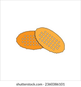 BISCUITS AND COOKIES ICON VECTOR ILLUSTRATION SYMBOL DESIGN