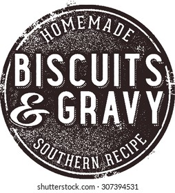 Biscuits and Gravy Vintage Menu Sign