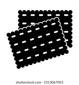 biscuits icon, cookie vector, food illustration