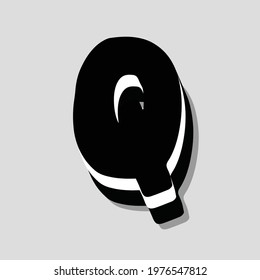 Biscuits letter Q text effect design vector