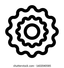 
Biscuits Outline bold Vector Icon which can be easily modified or Edited
