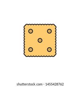 Biscuits Outline Icon Vector Illustration Eps
