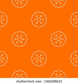 Biscuits pattern vector orange for any web design best
