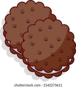 biscuits Vector illustration on a transparent background.Premium quality symmbols. vector line flat     icon for concept and graphic design.