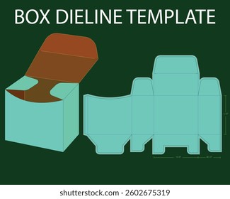Biscute Snap Lock 8x4x8 inch dieline template. Design Editable Vectoe File. "Box" can be used for a variety of purposes. Some of its common uses are