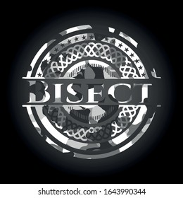 Bisect on grey camo texture