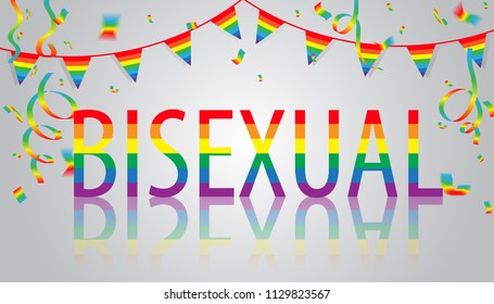Bisexual background with the concept of sexual diversity,Vector,Illustration.