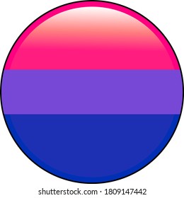 Bisexual canvas movement lgbt, . Flag of sexual minorities, gays and lesbians. illustration of a colorful sign