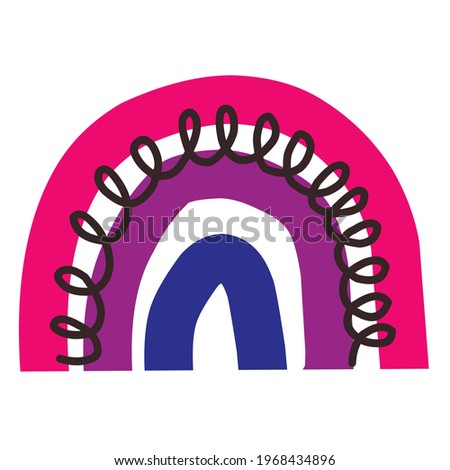 bisexual flag on white background isolated bi sexual poster pride flag lgbtq community 