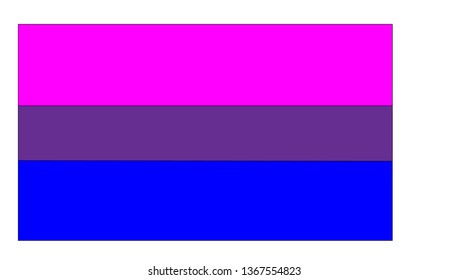 
Bisexual flag in vector, minority lgbtr