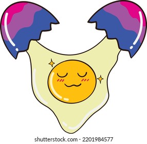 Sexo bisexual con caparazón de huevo