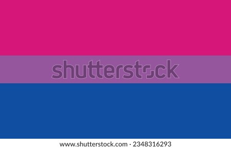 Bisexual love pride identity flag