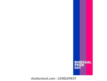 Bisexual Pride Day copy space .Celebrate Bisexuality Day. Bisexuality Day copy space, banner,flyer,poster and greeting card