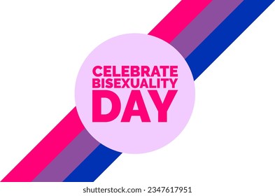 Bisexual Pride Day.Celebrate Bisexuality Day. Bisexuality Day banner,flyer,poster and greeting card