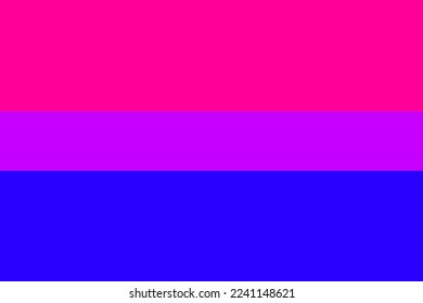 Bisexual Pride Flag, graphic illustration