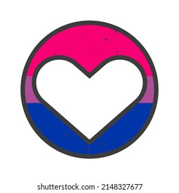 Bisexual Pride LGBTQ+ flag. Pride Month