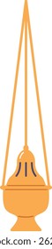 Ilustração vetorial de Bishop ou abbot censer