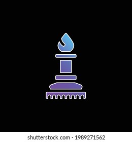 Bishop blue gradient vector icon