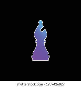 Bishop blue gradient vector icon