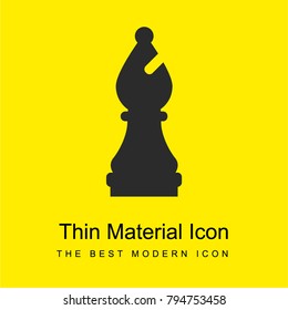 Bishop bright yellow material minimal icon or logo design