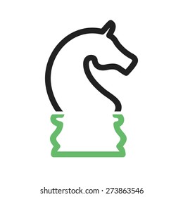 Bishop, chess, chess board, knight icon vector image. Can also be used for sports, fitness, recreation. Suitable for web apps, mobile apps and print media.