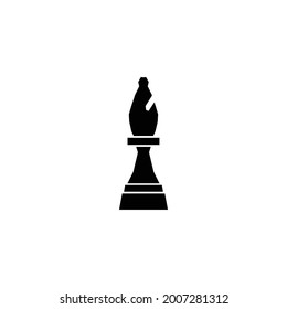 bishop chess icon illustration design